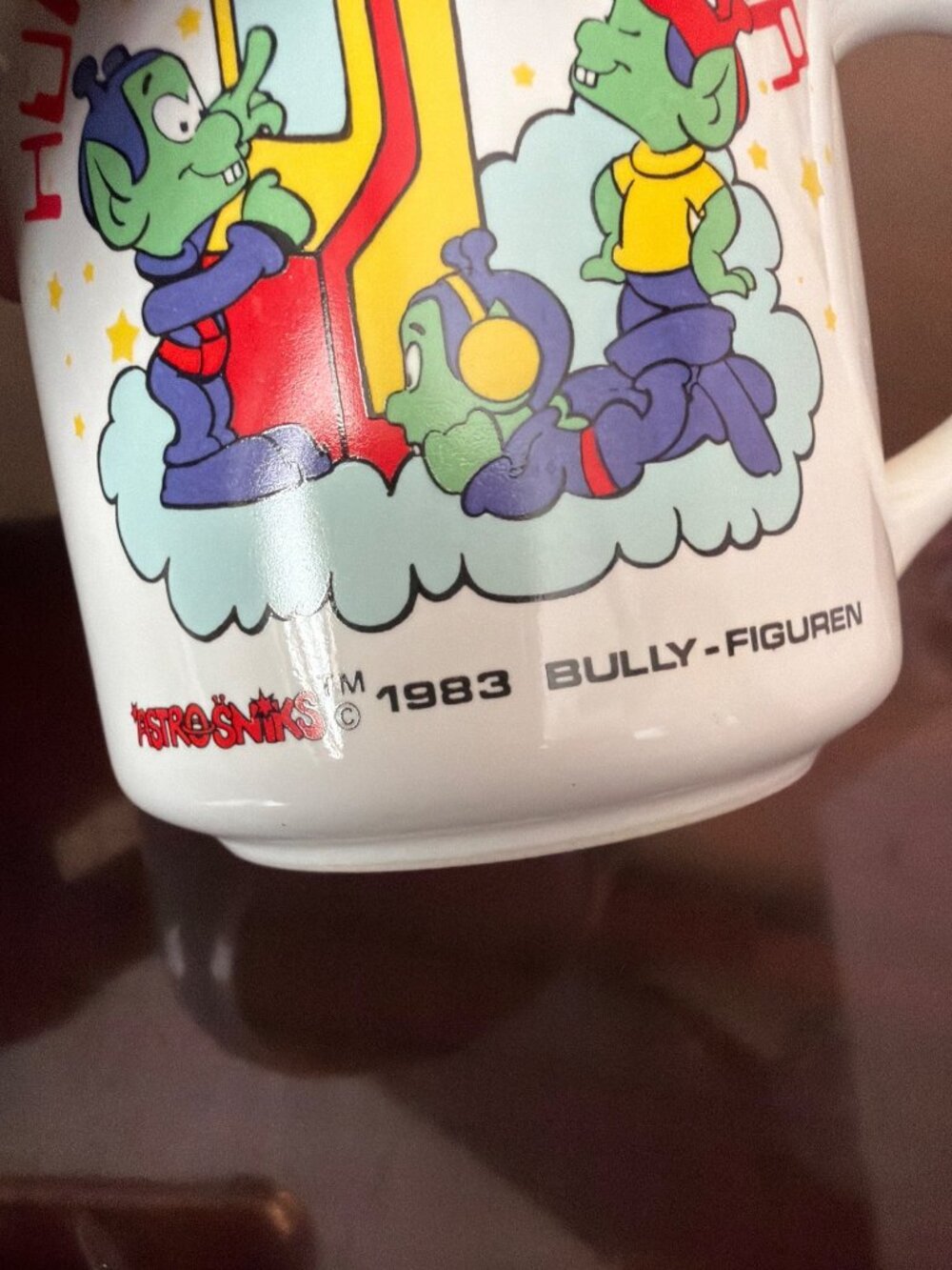 1983 Astrosniks Coffee Mugs Bully Figuren Star Power Korea Set of 4 - Picture 10 of 15